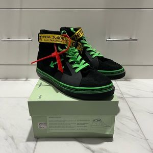 Off White Skate Black and Green